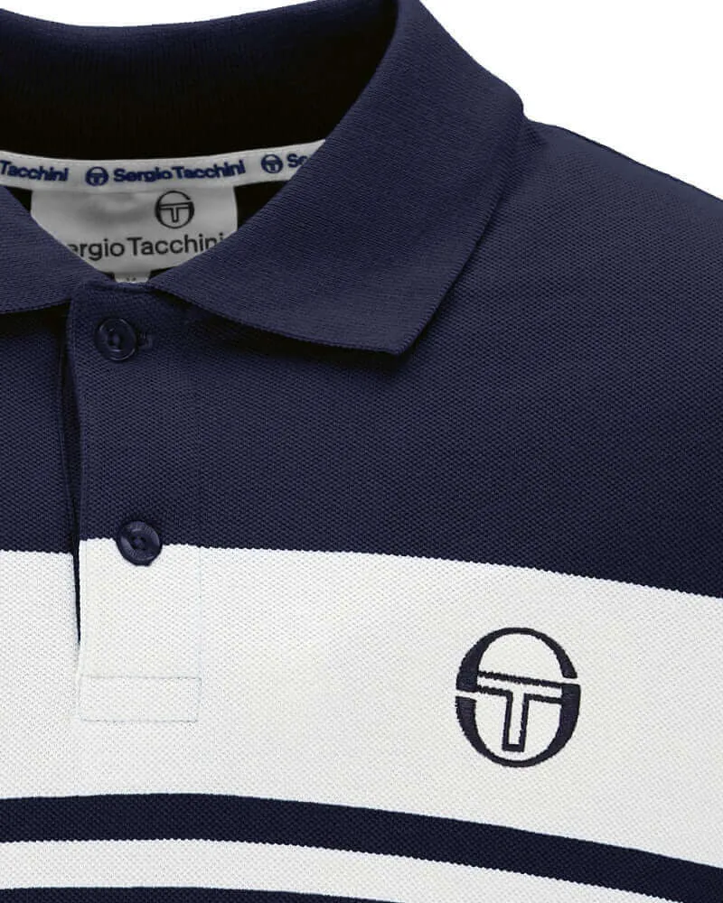 Sergio Tacchini Polo - Maritime Blue-White