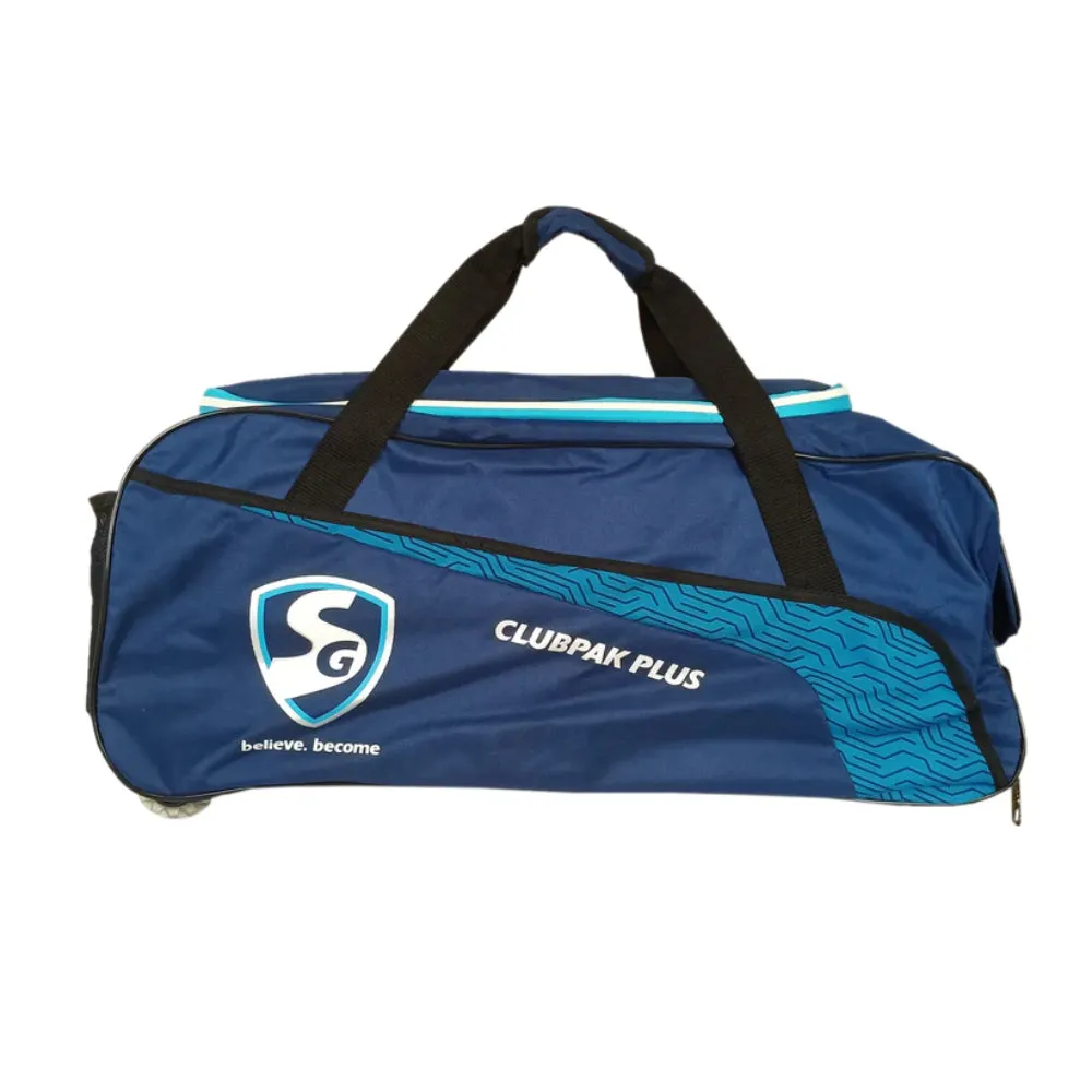 SG ClubPak Plus Cricket Kit Bag - Navy Blue/White - With Trolley