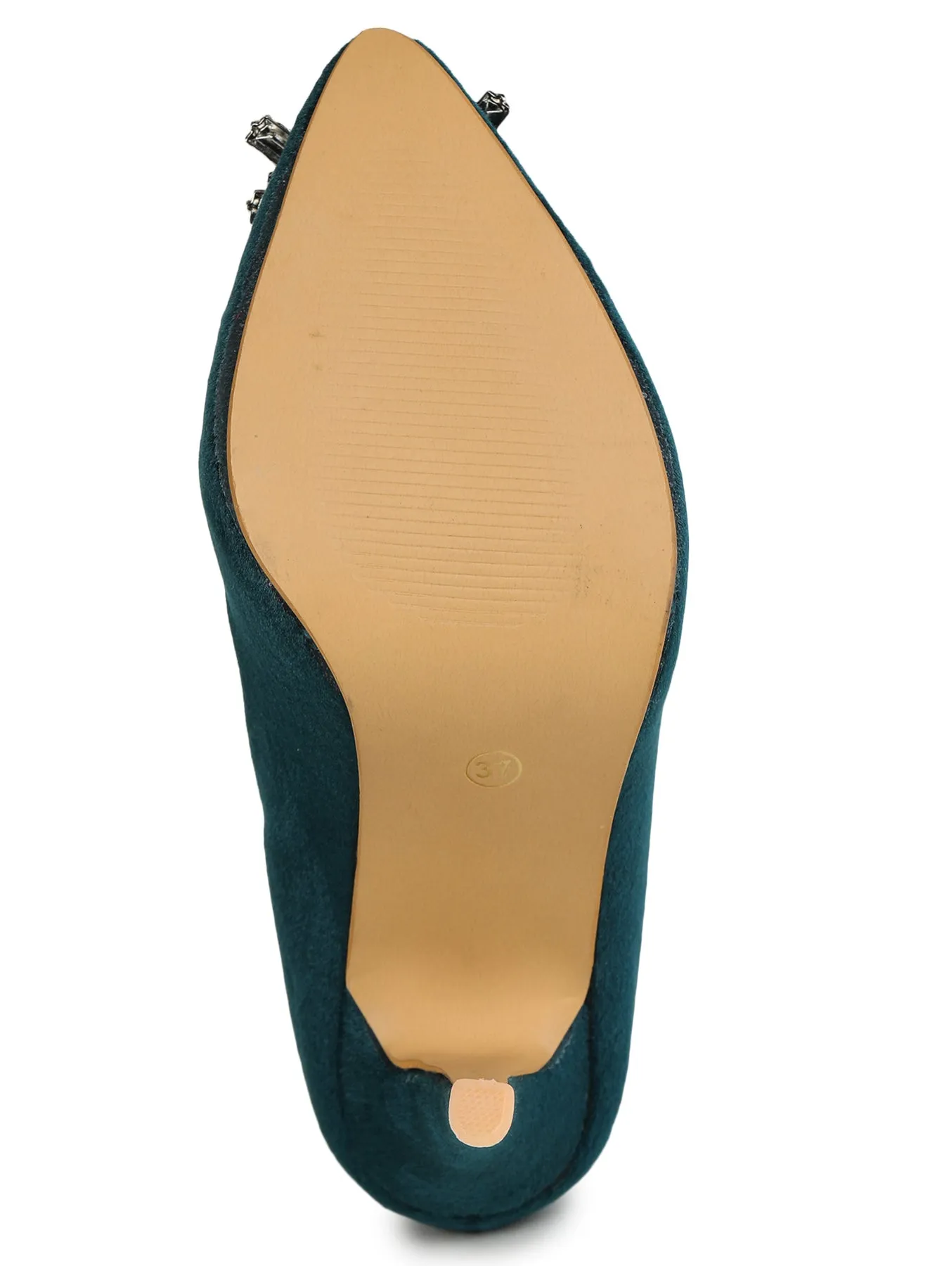 Shezone Bottle Green Women Heels