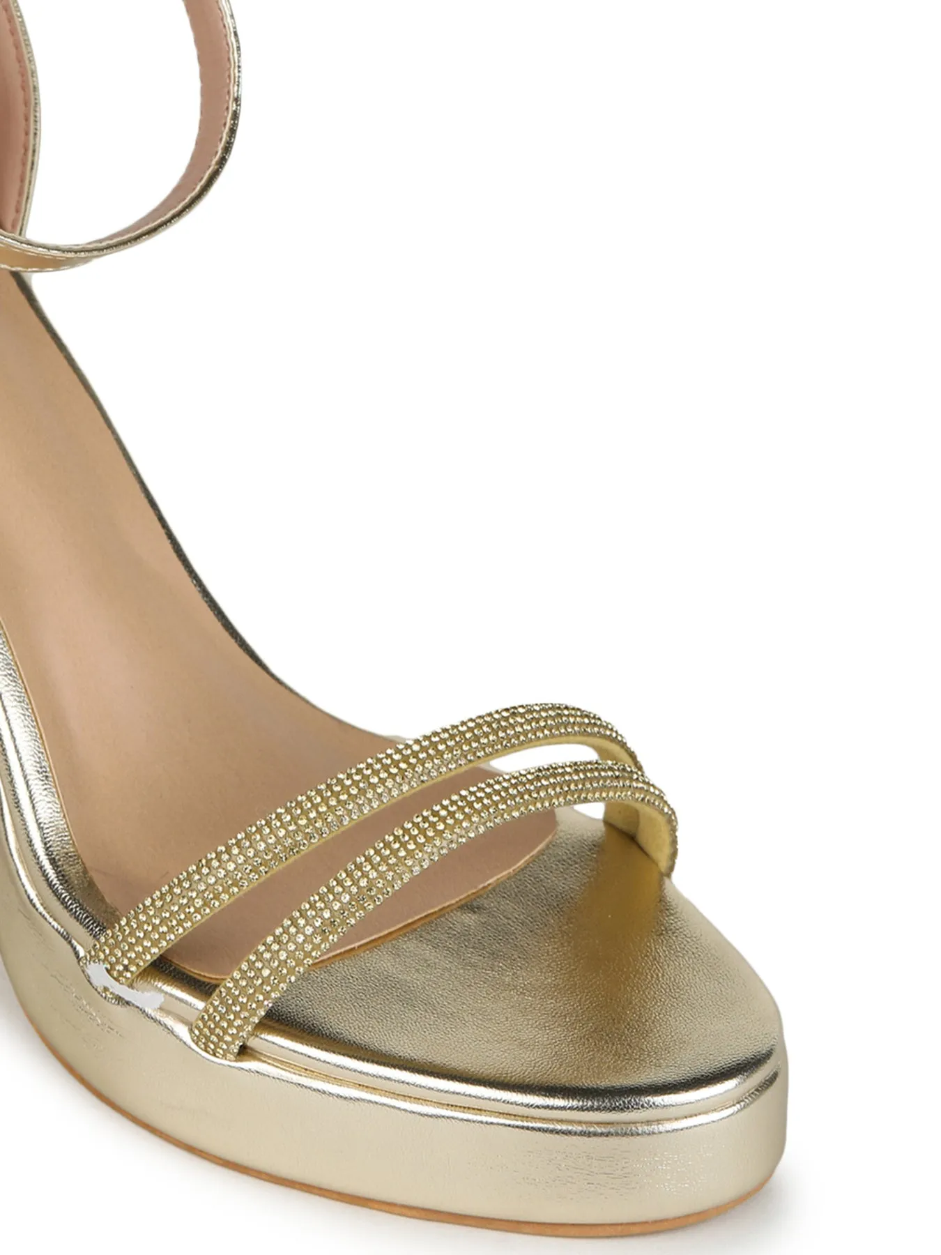 Shezone Golden Women Heels