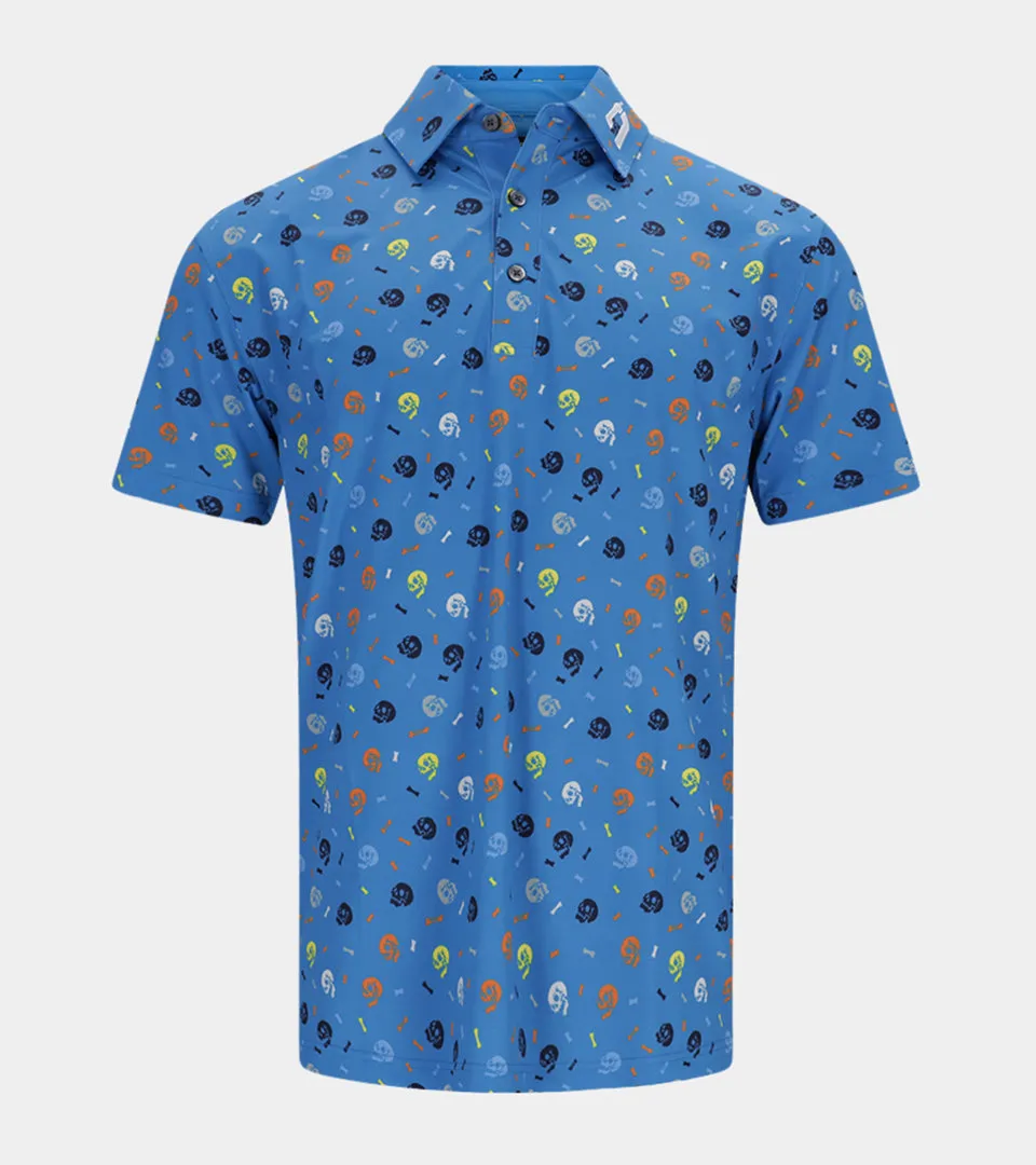 Skullz Polo Shirt - Blue