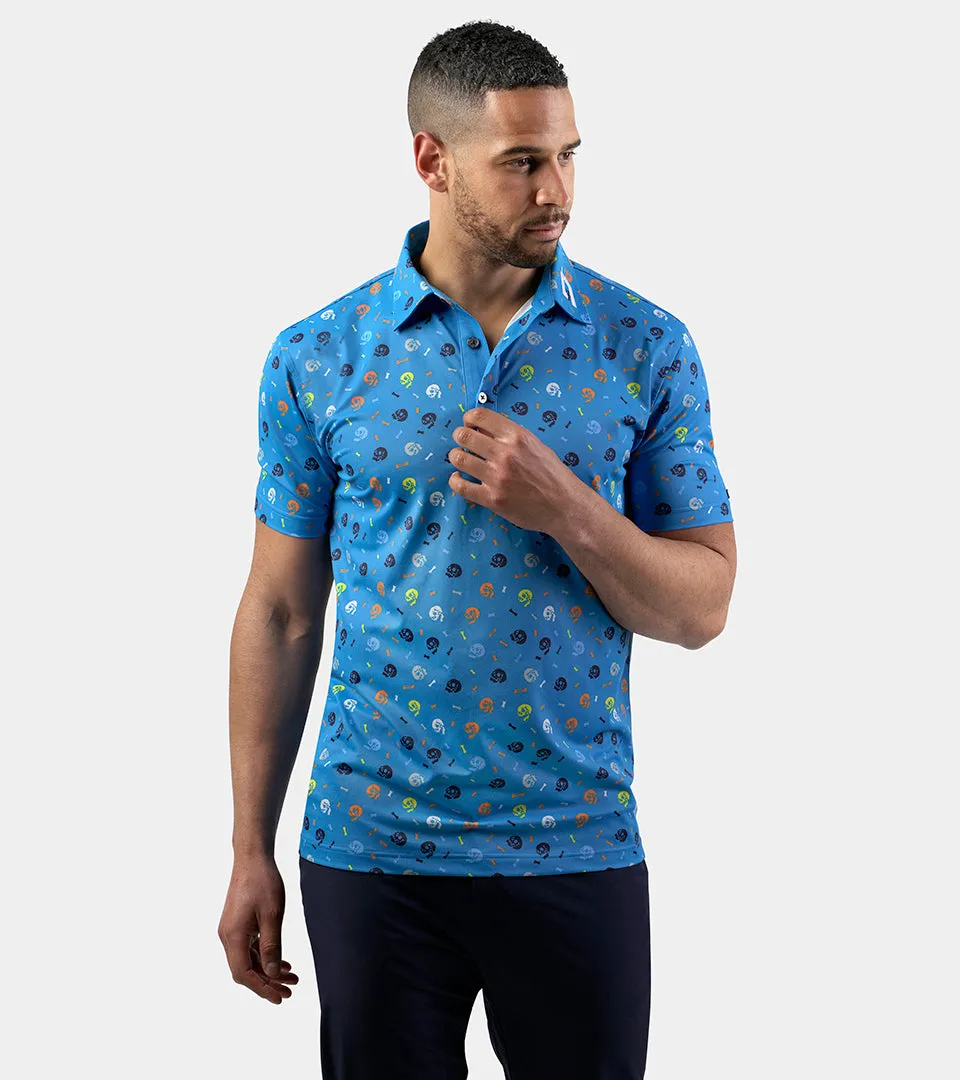 Skullz Polo Shirt - Blue