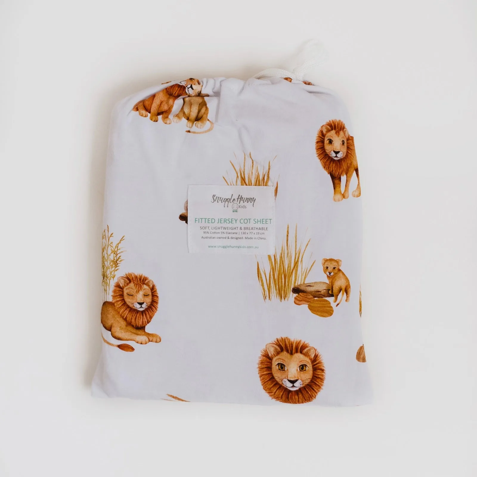 Snuggle Hunny Lion Cot Sheet - Fitted Crib Sheet