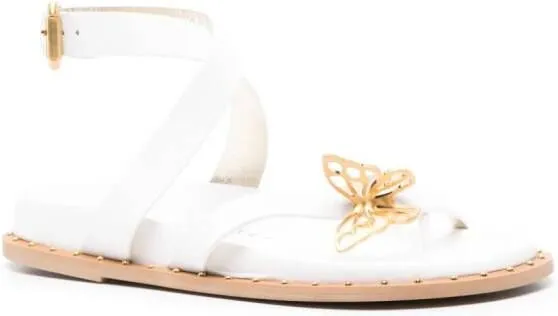 Sophia Webster Mariposa flat sandals White