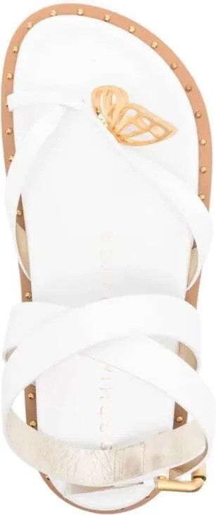 Sophia Webster Mariposa flat sandals White