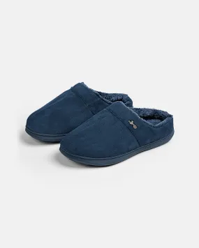 Spurs Mens Navy Mule Slippers