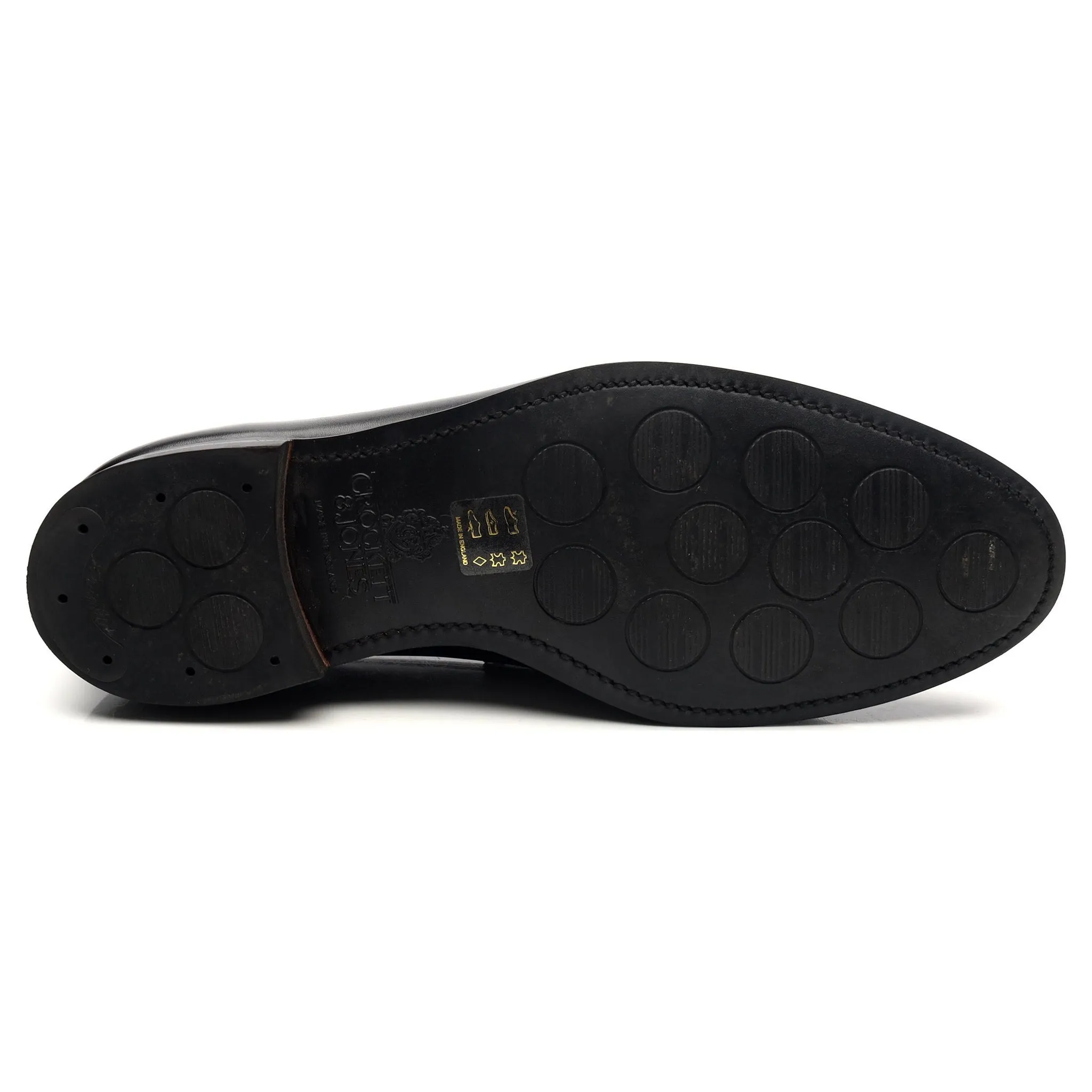 'Sydney' Black Leather Loafers UK 7 E