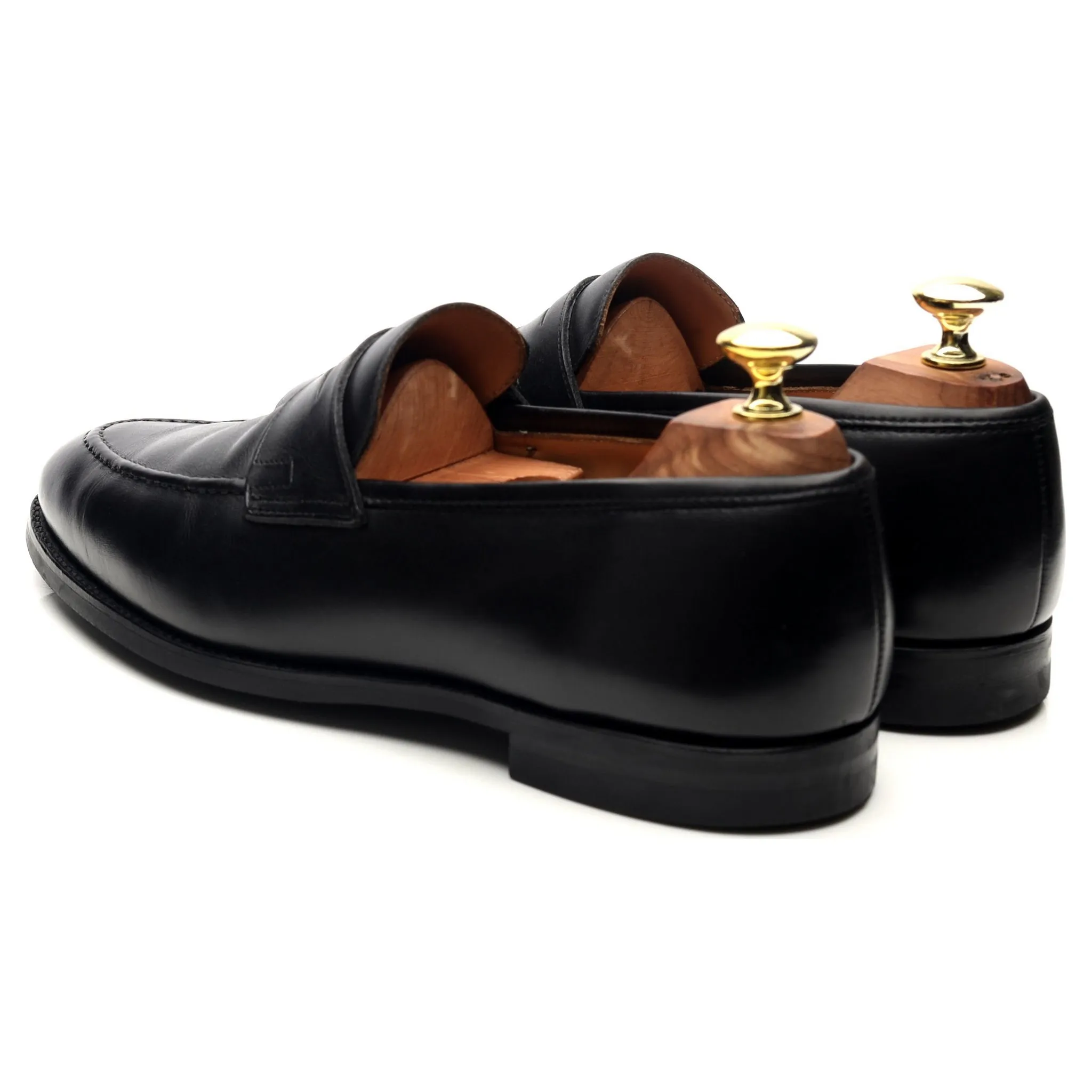 'Sydney' Black Leather Loafers UK 7 E