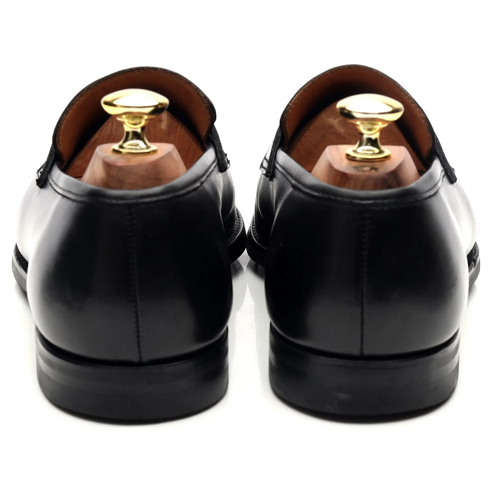 'Sydney' Black Leather Loafers UK 7 E