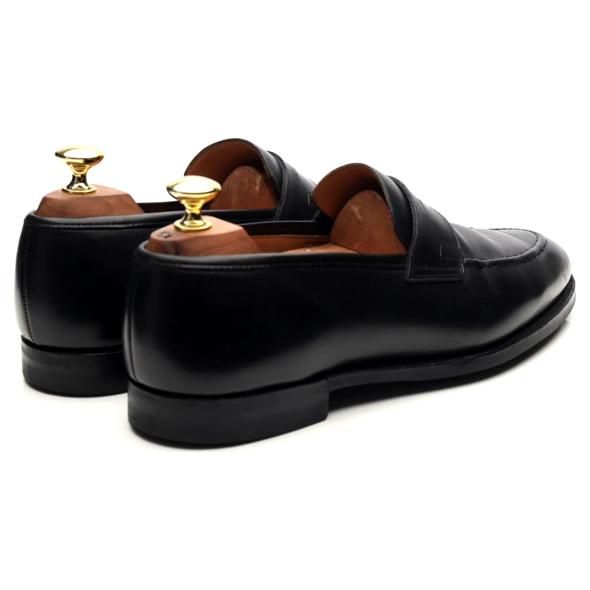 'Sydney' Black Leather Loafers UK 7 E