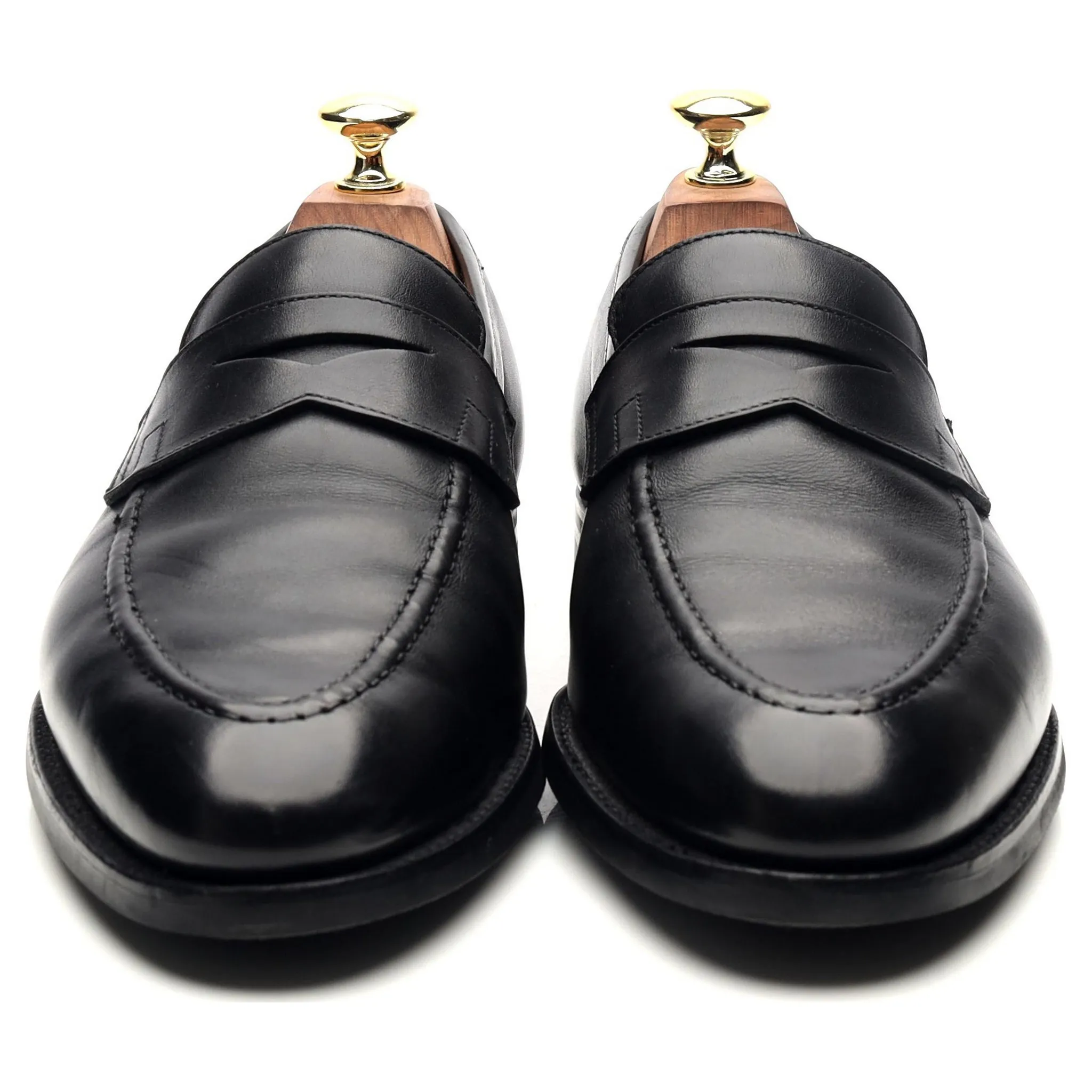 'Sydney' Black Leather Loafers UK 7 E