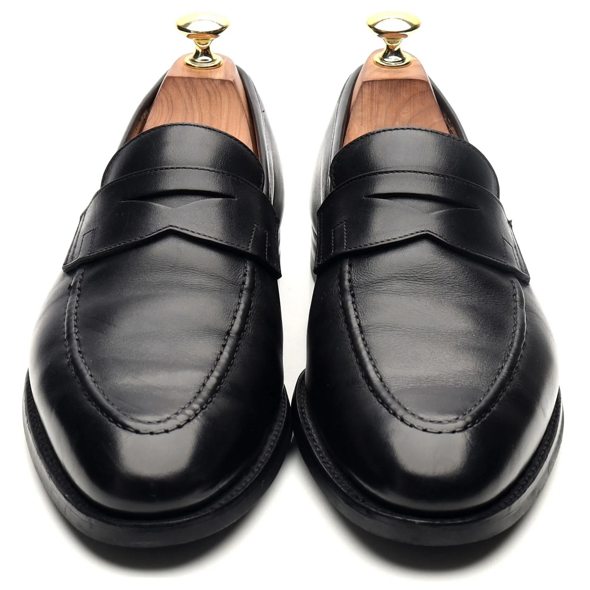 'Sydney' Black Leather Loafers UK 7 E