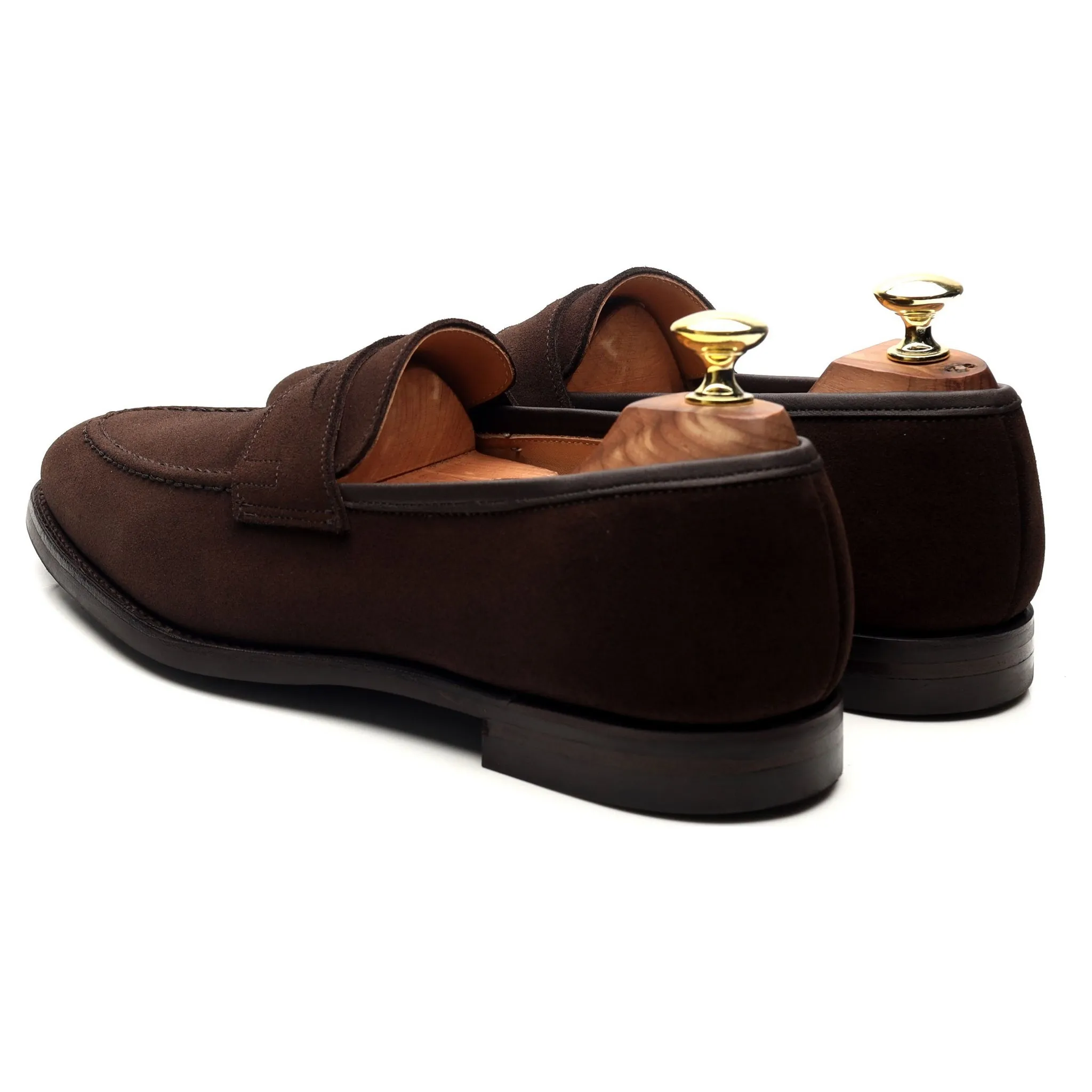 'Sydney' Dark Brown Suede Loafers UK 7 E