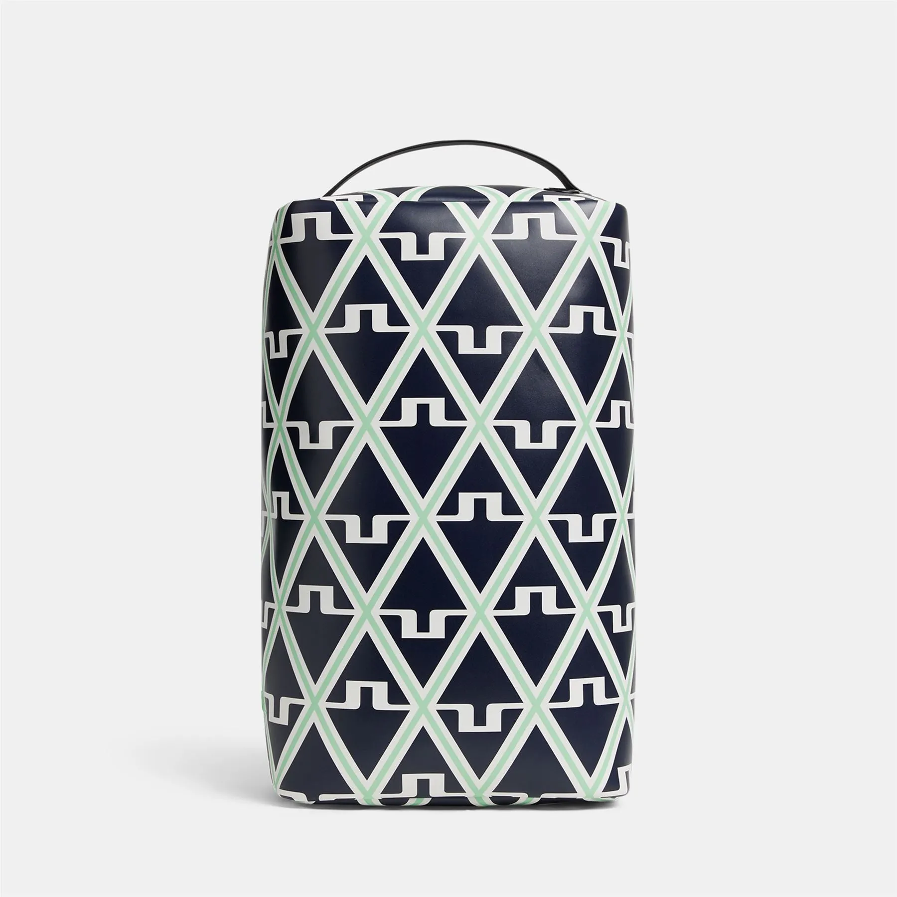 Synthetic Leather Printed Footwear Bag Geo JL Navy - Spring/Summer 2024