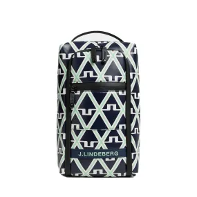 Synthetic Leather Printed Footwear Bag Geo JL Navy - Spring/Summer 2024