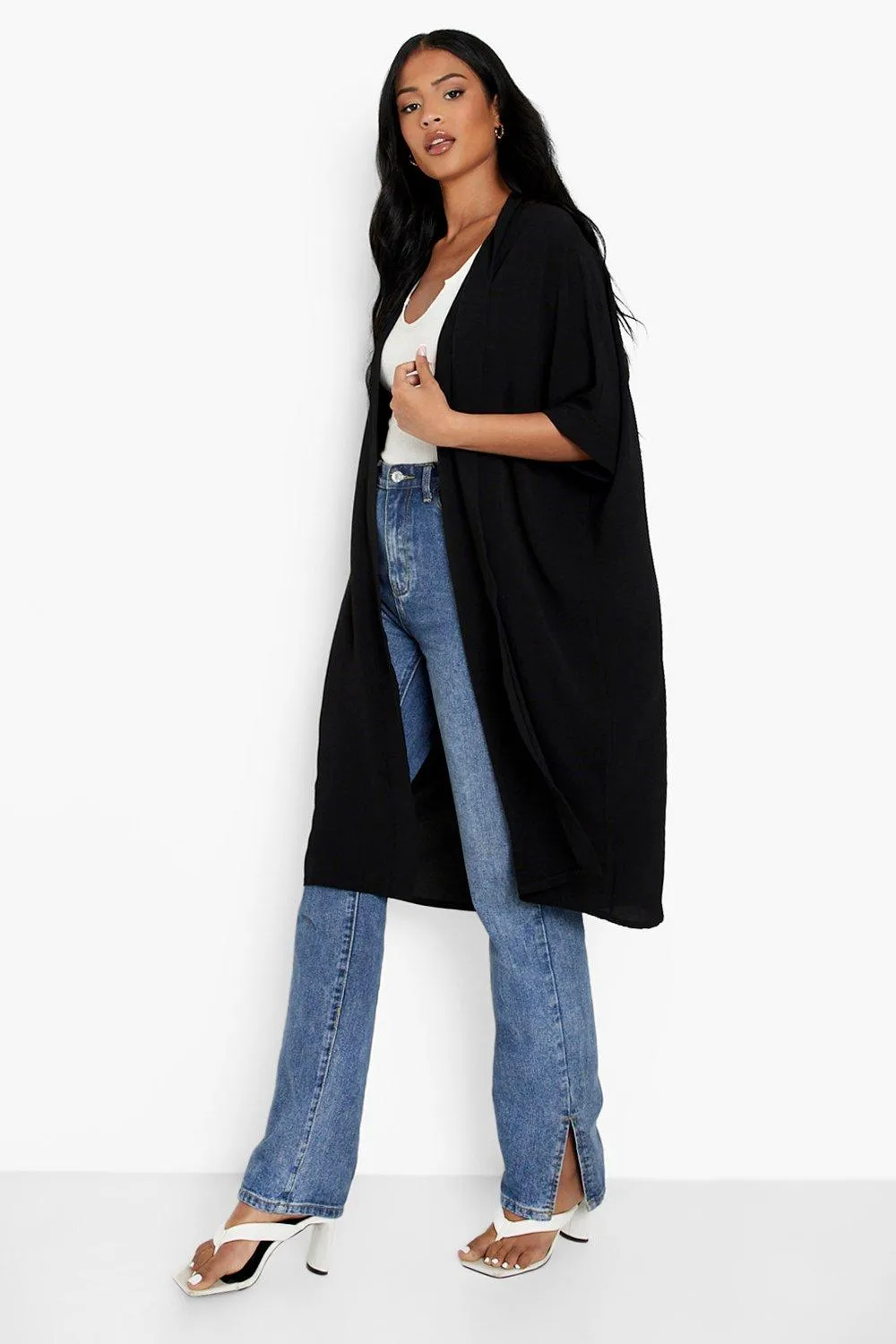 Tall Midi Chiffon Kimono