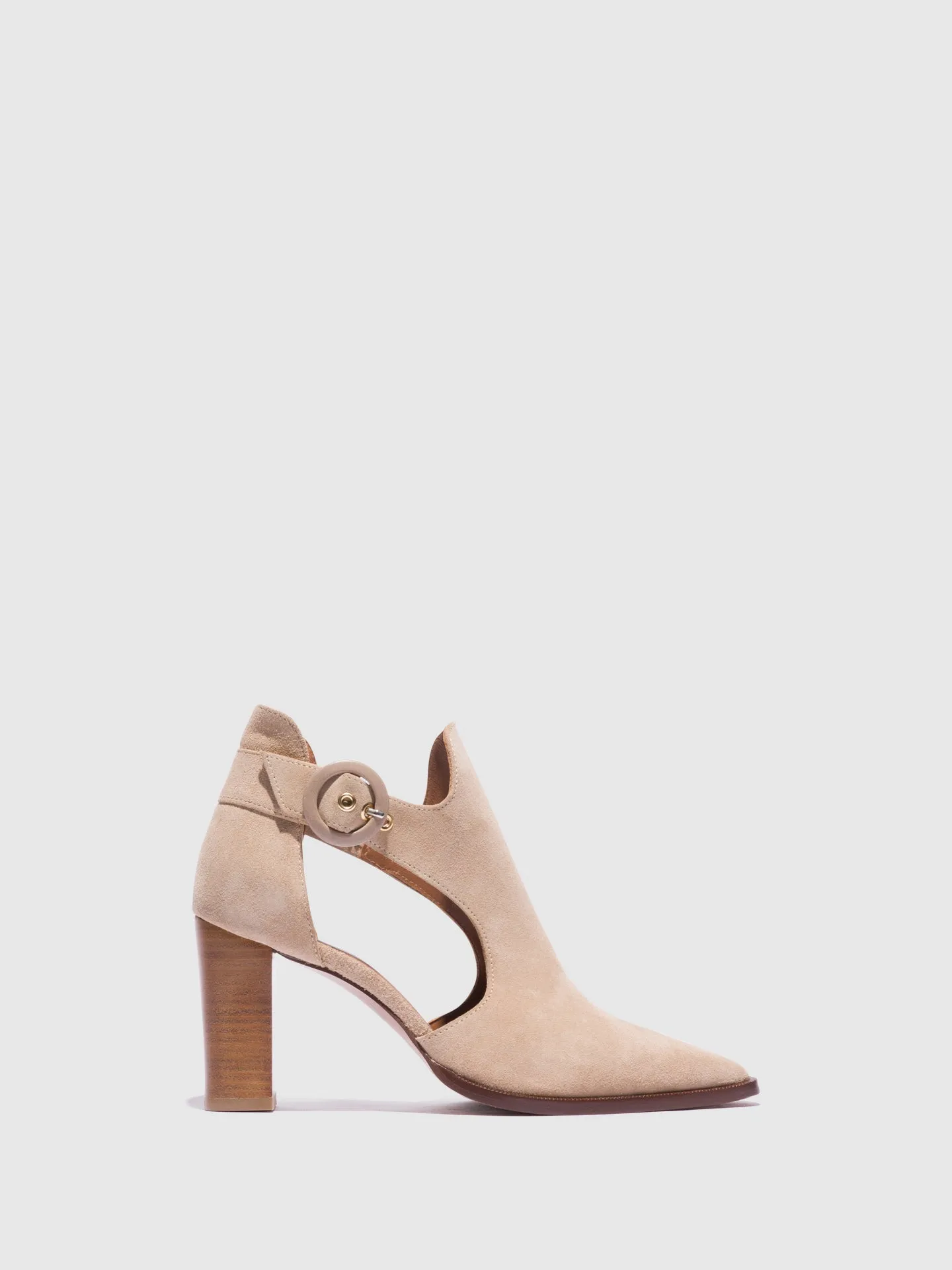 Taupe Buckle Sandals