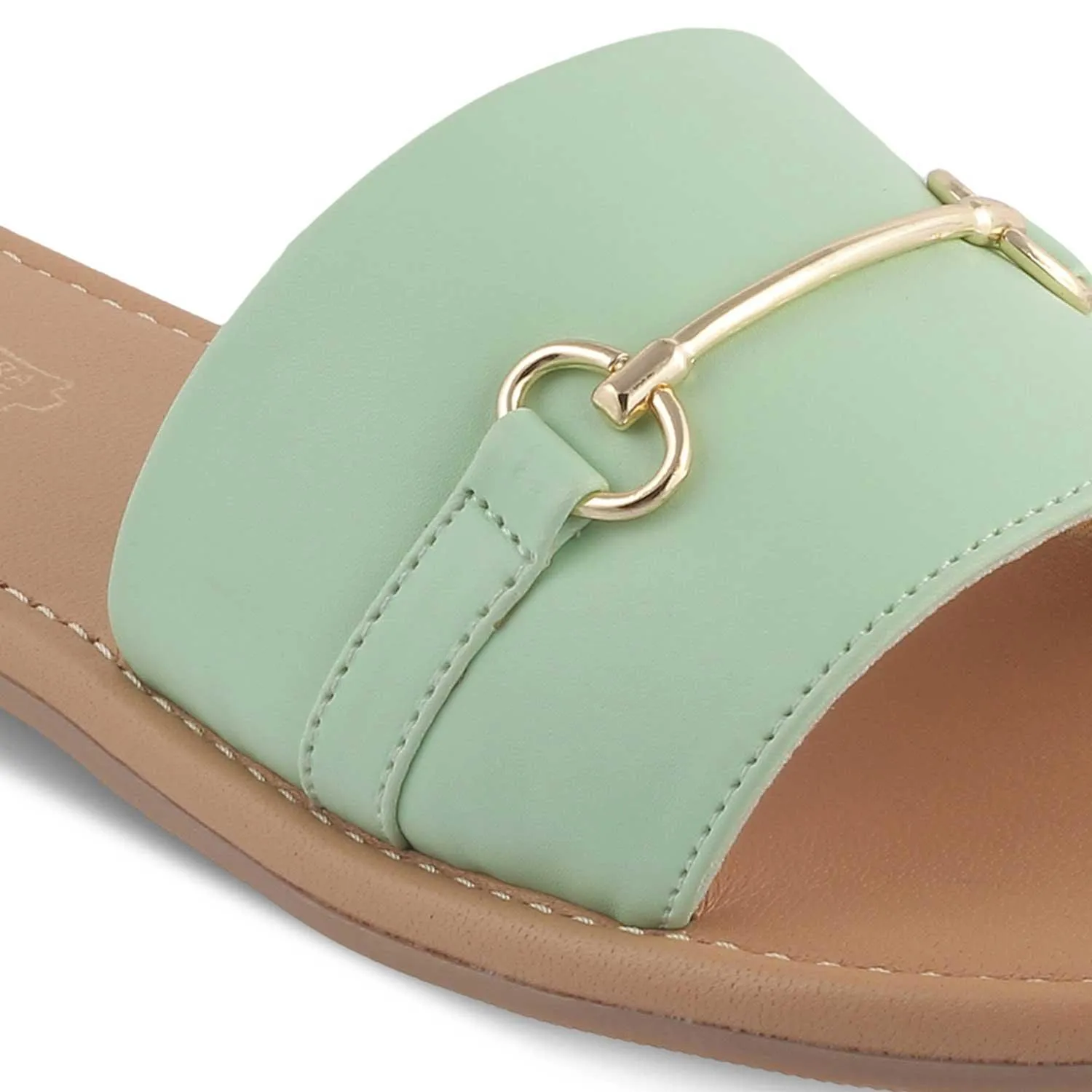 The Cafi Green Women's Casual Flats Tresmode