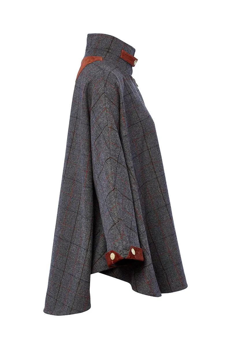 The Classic Cape (Mid Blue Check)