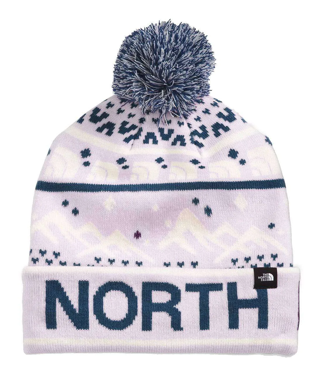 The North Face Ski Tuke Pom Hat – Lavender Fog/Shady Blue