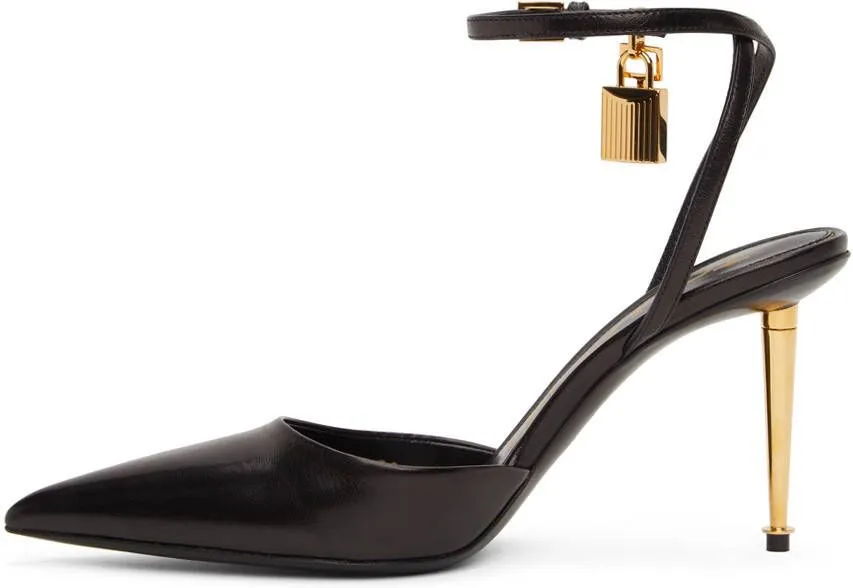 TOM FORD Shiny Kid Slingback Heels