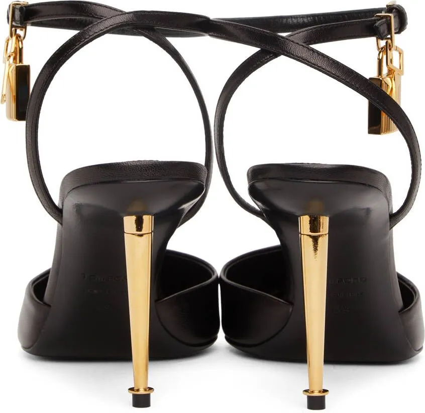 TOM FORD Shiny Kid Slingback Heels