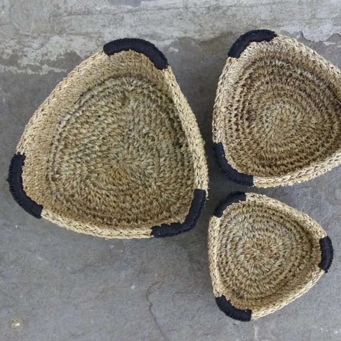 Triangle Baskets Set of 3