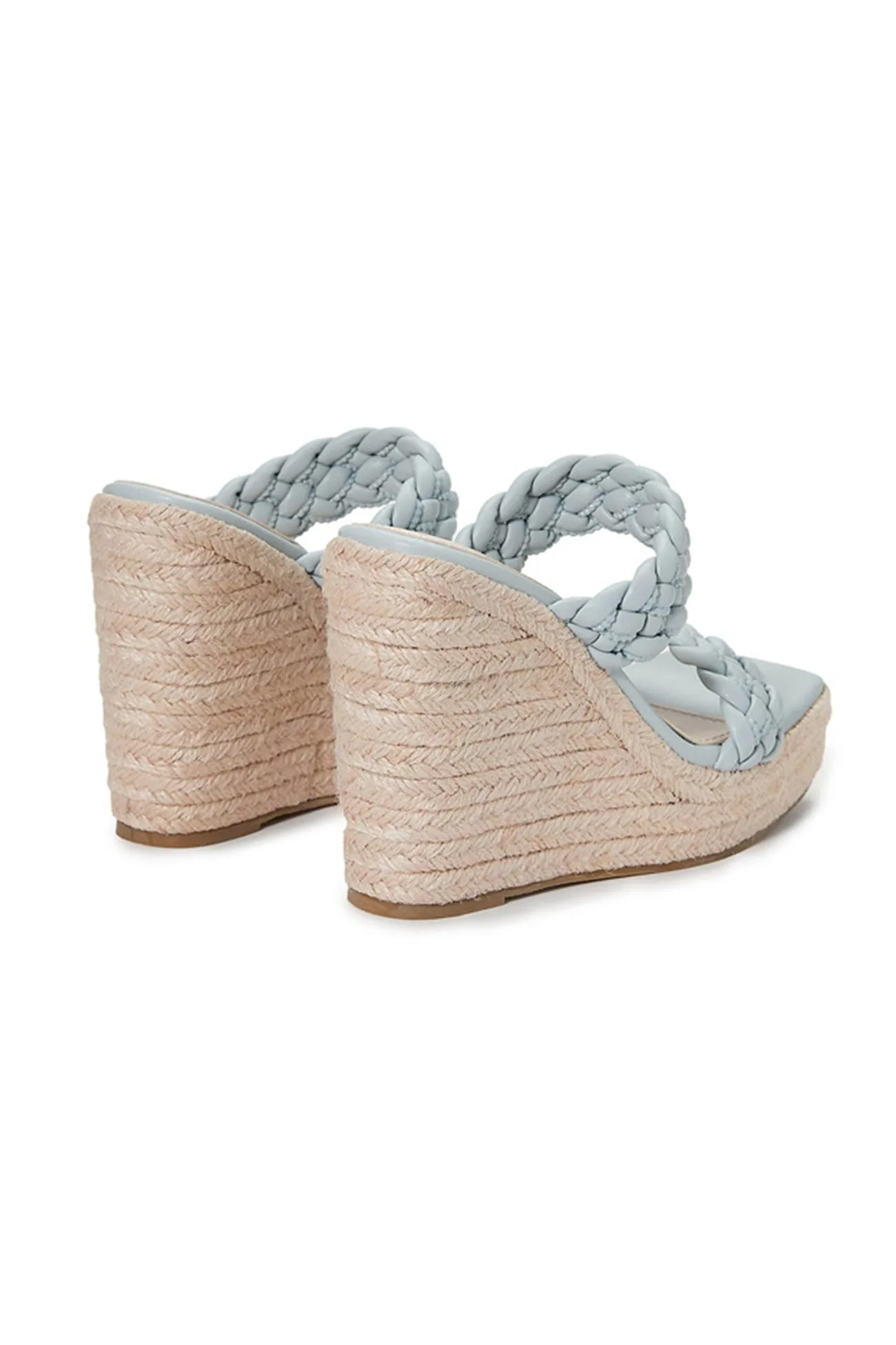 Twist Braided Platform Wedge Sandals