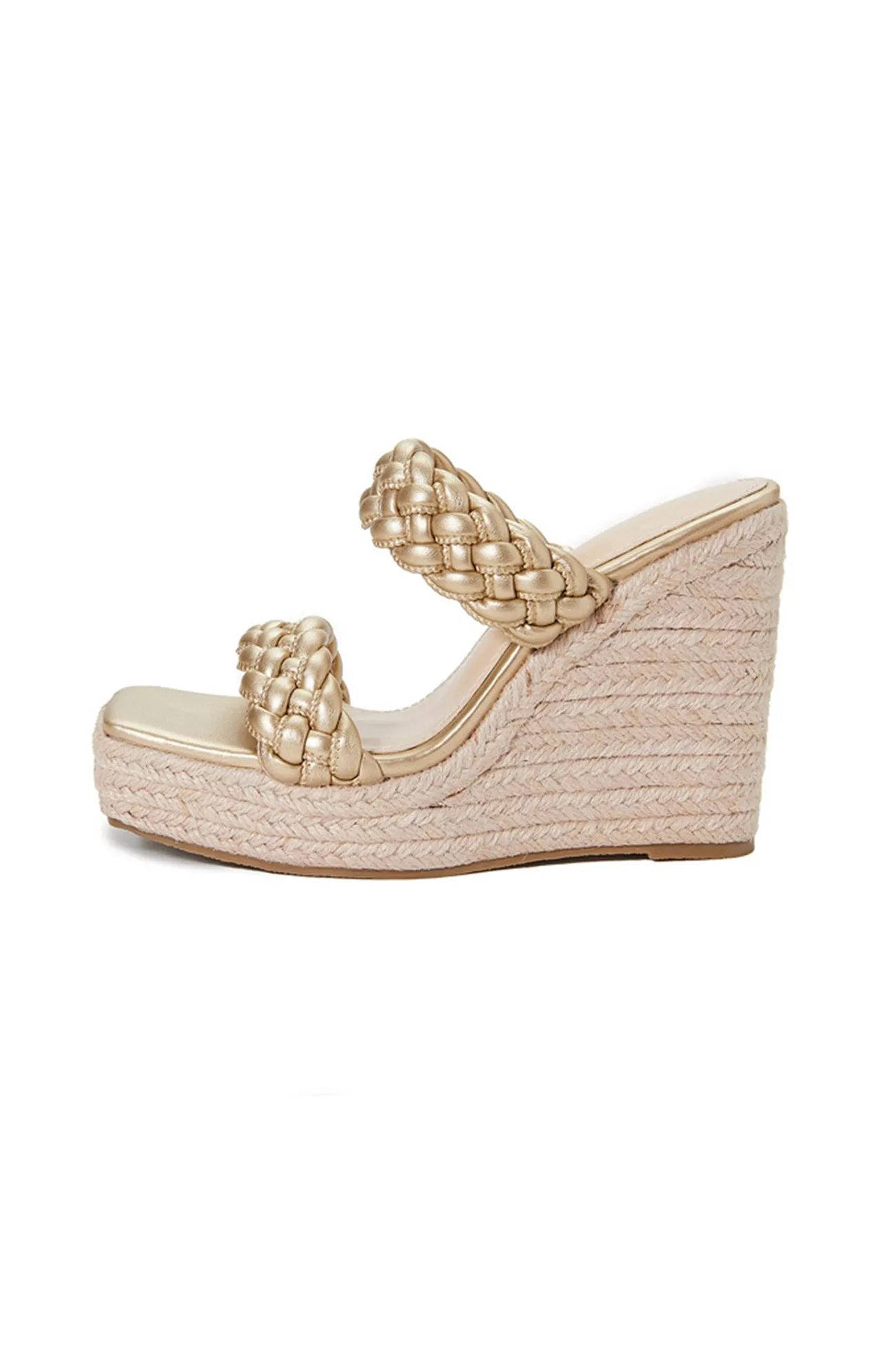 Twist Braided Platform Wedge Sandals