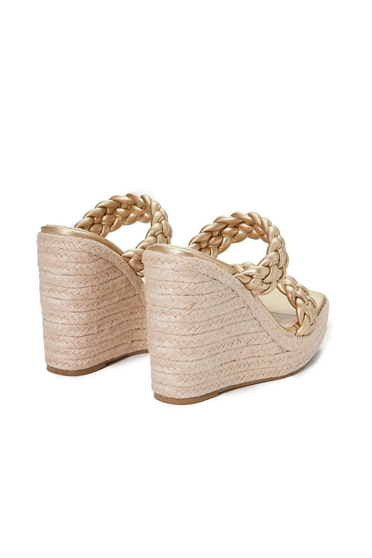 Twist Braided Platform Wedge Sandals