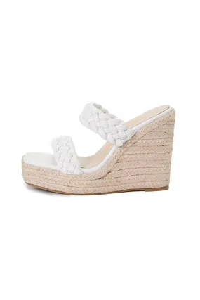 Twist Braided Platform Wedge Sandals