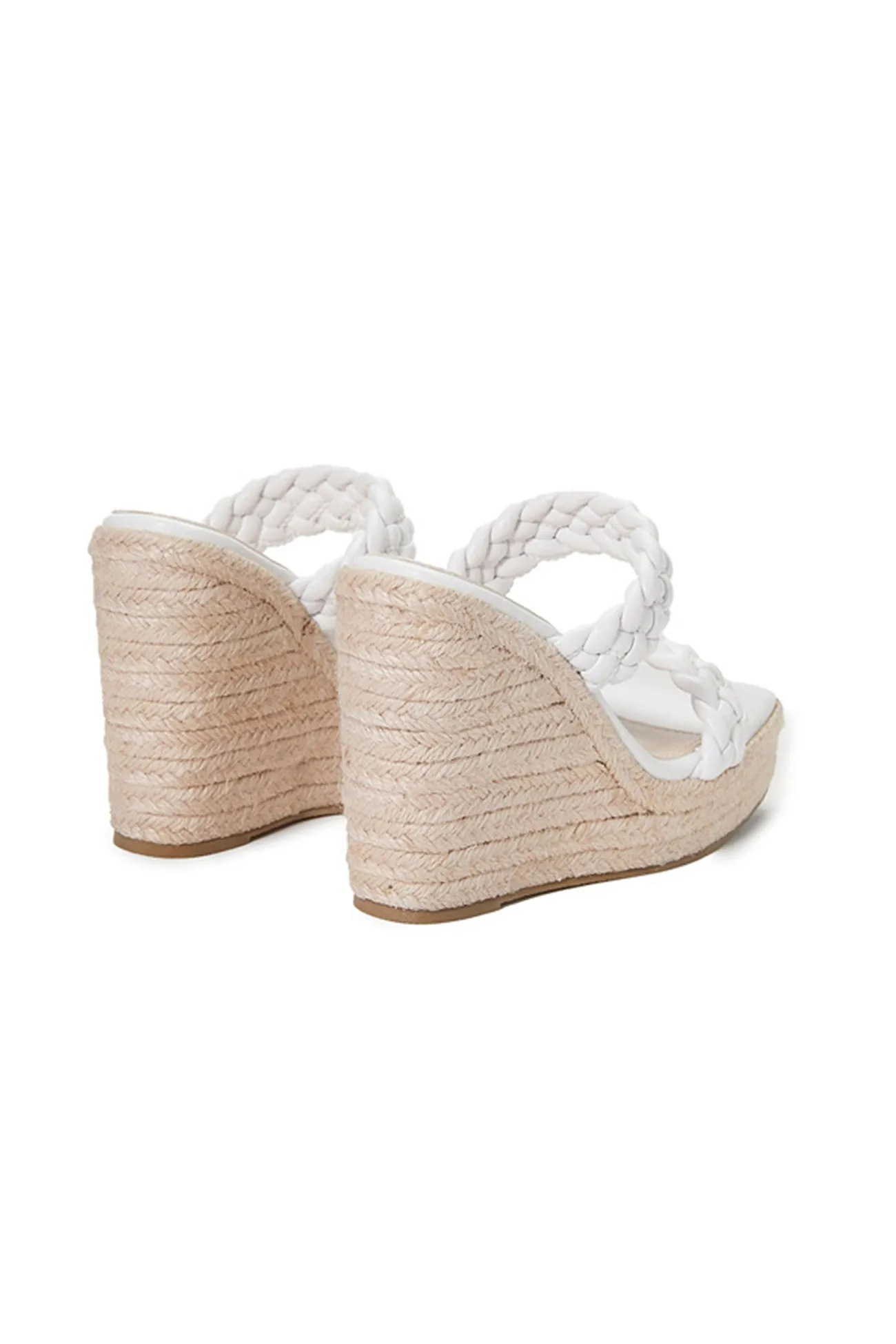 Twist Braided Platform Wedge Sandals