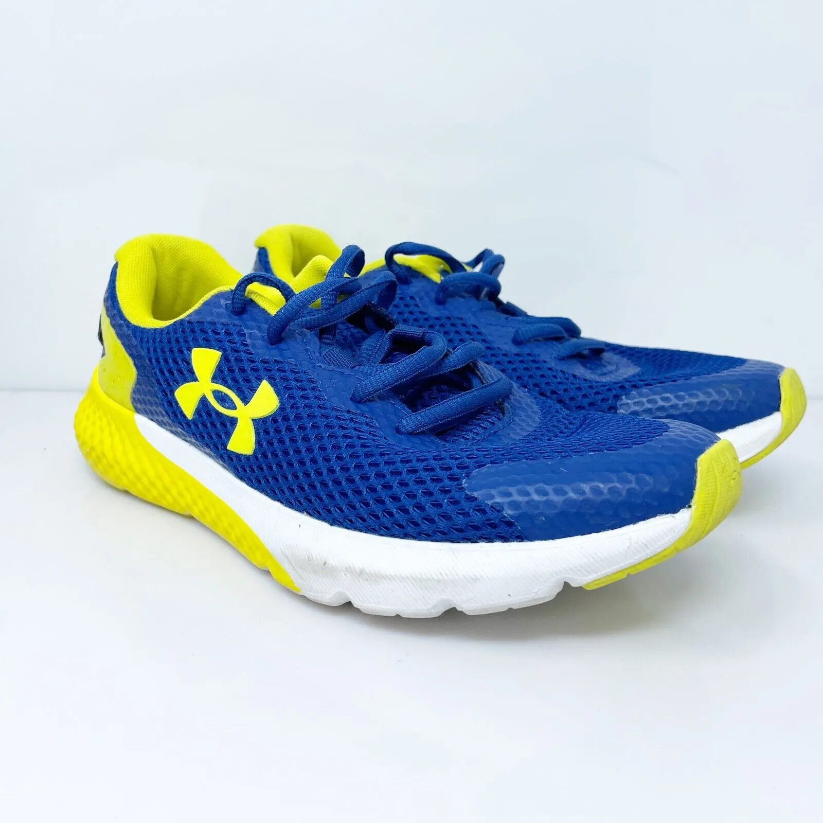 Under Armour Boys Charged Rogue 3 3024981-401 Blue Running Shoes Sneakers 5.5Y