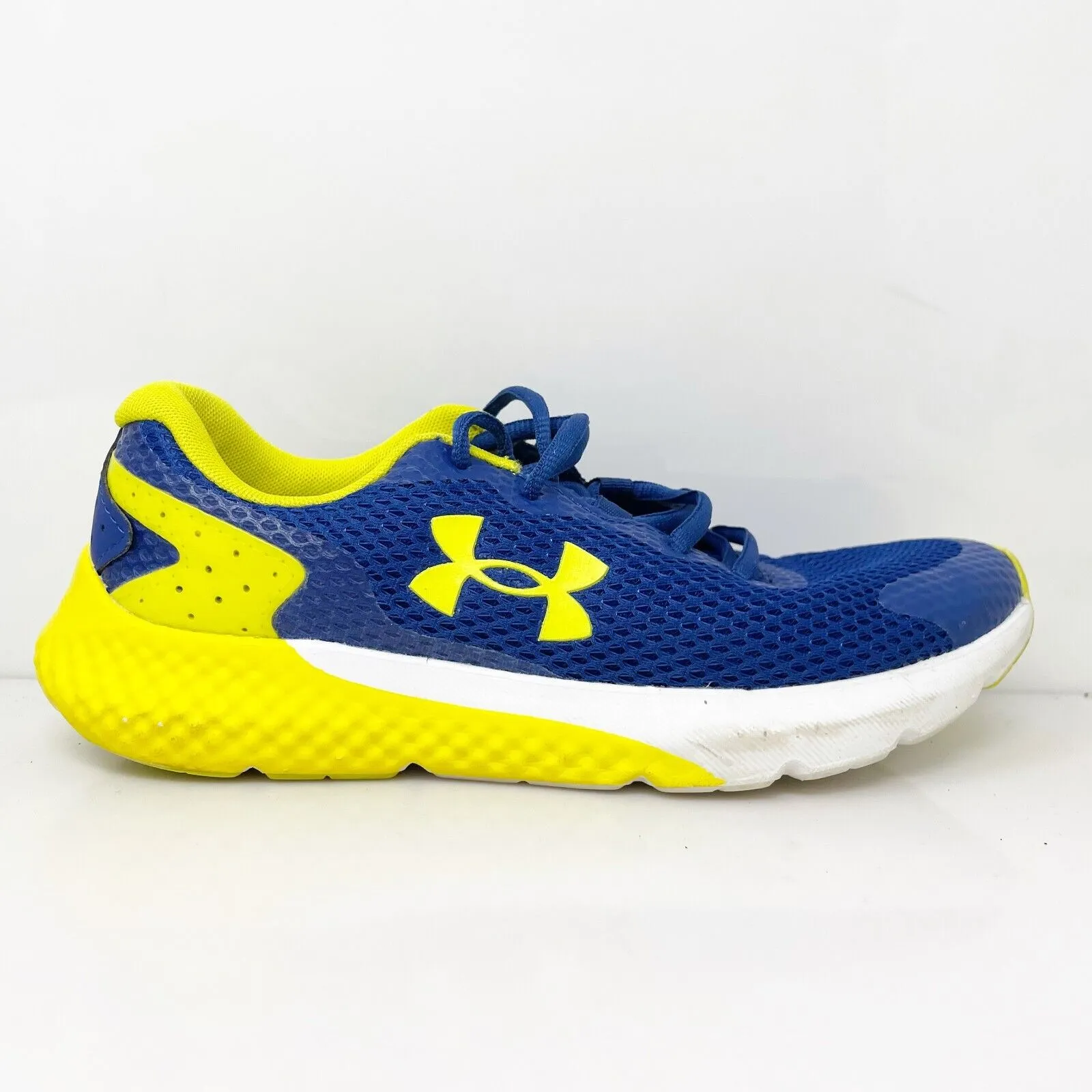 Under Armour Boys Charged Rogue 3 3024981-401 Blue Running Shoes Sneakers 5.5Y