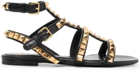 Valentino Garavani Rockstud No Limit caged sandals Black