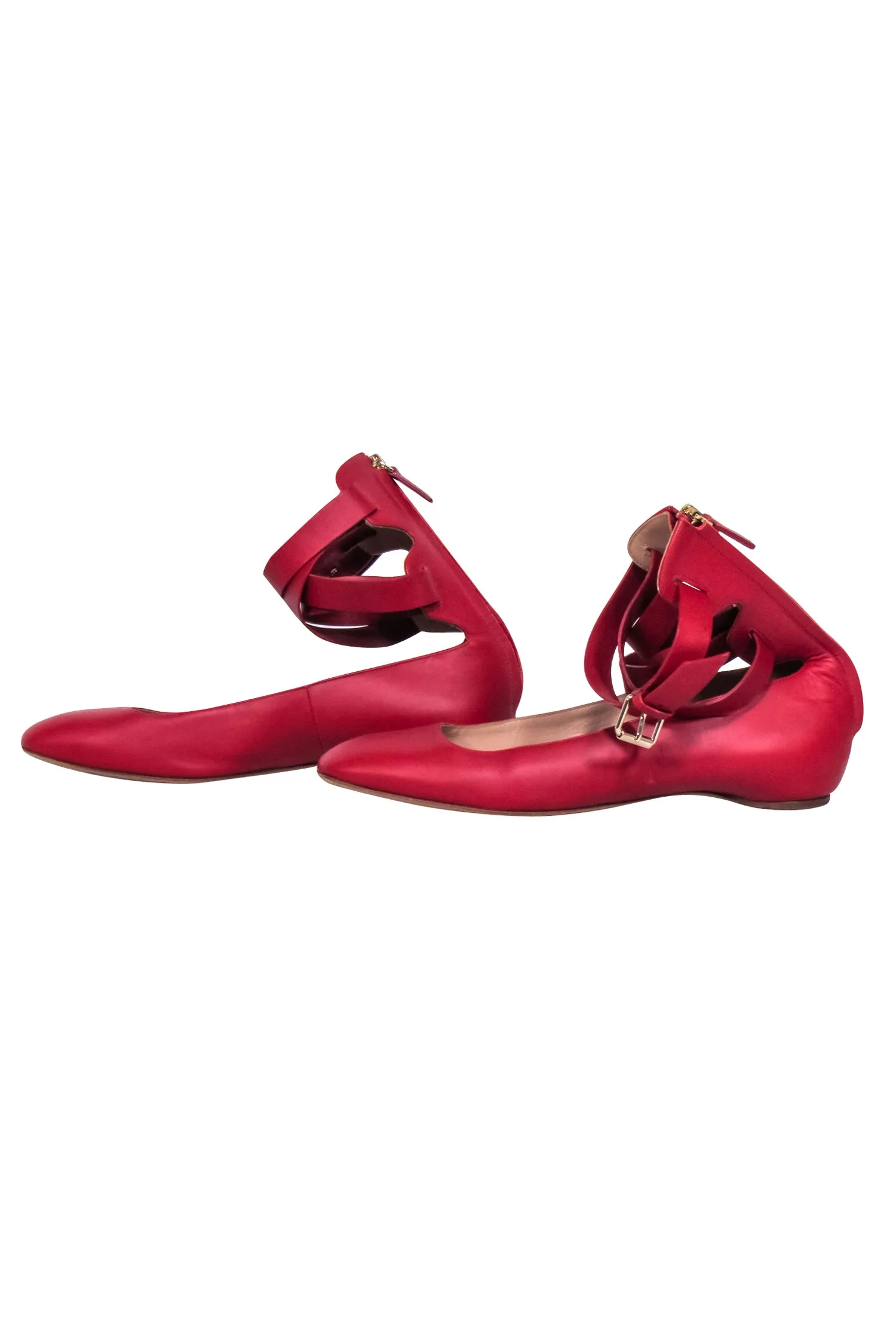 Valentino - Red Ballet Gladiator Flats Sz 8.5