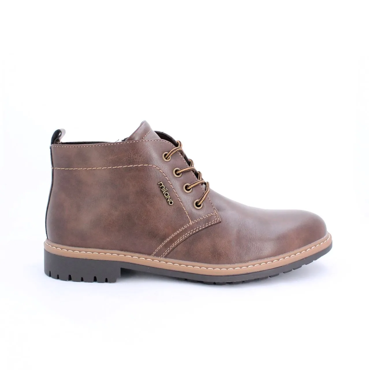 VALTTERI MENS ANKLE BOOTS-DK.BROWN