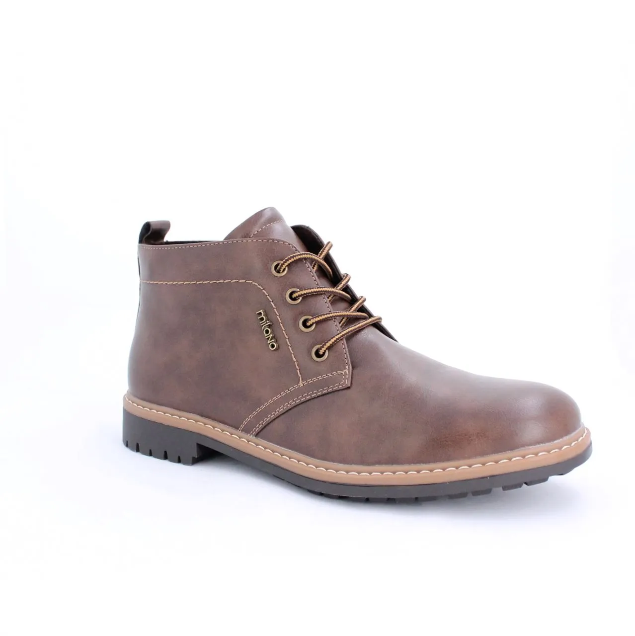 VALTTERI MENS ANKLE BOOTS-DK.BROWN