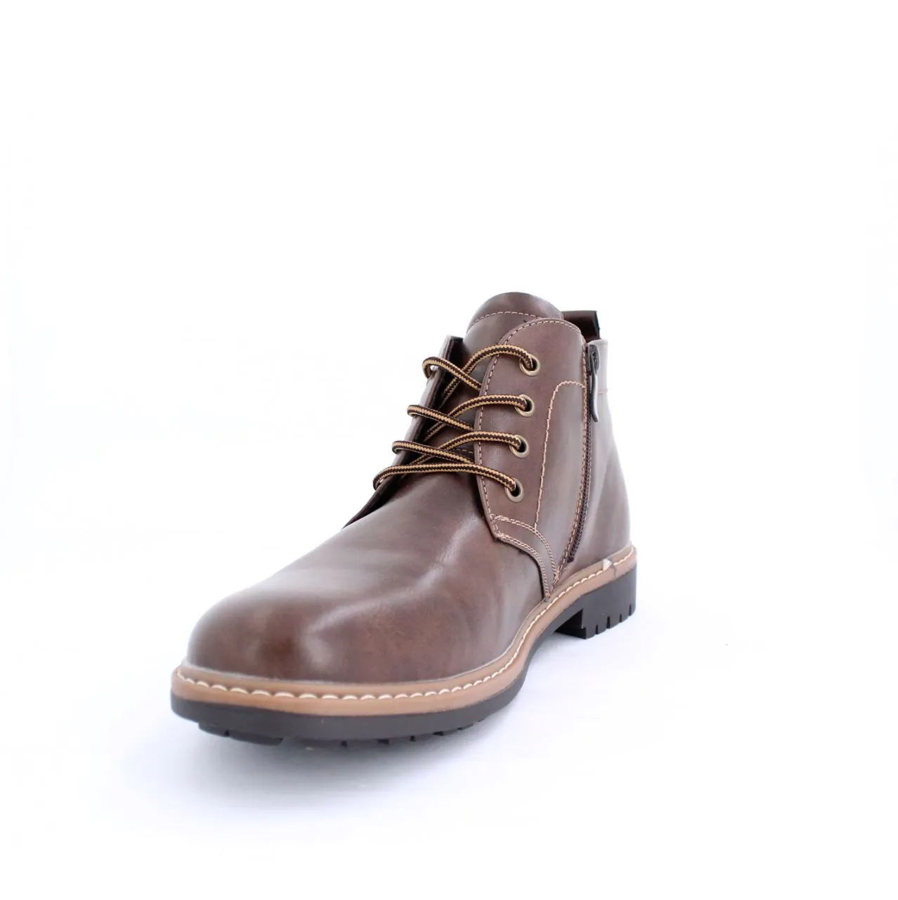 VALTTERI MENS ANKLE BOOTS-DK.BROWN