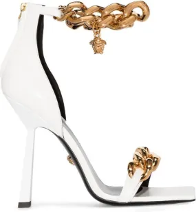 Versace Medusa Head 140mm sandals White