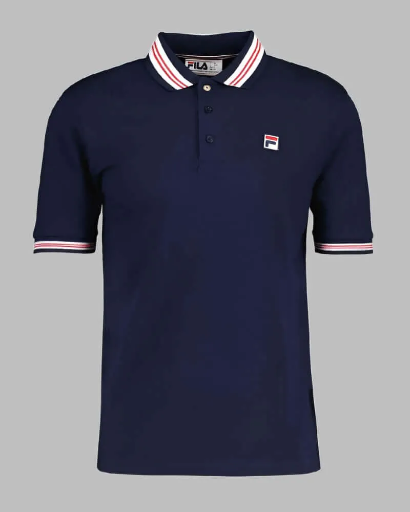 Vintage FILA FARAZ Navy Polo