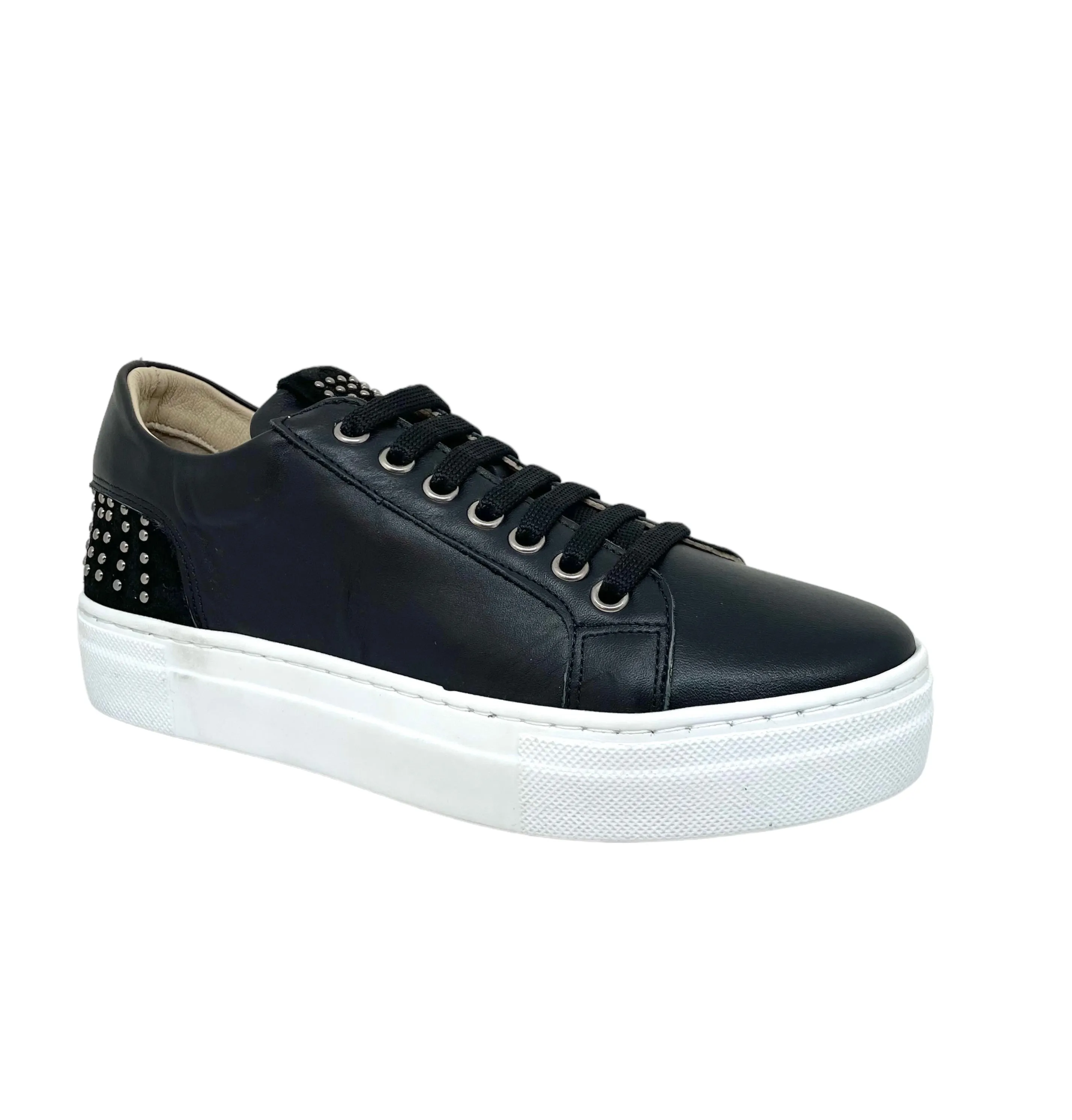 WAVE Belini 23046 Noir Leather Sneakers