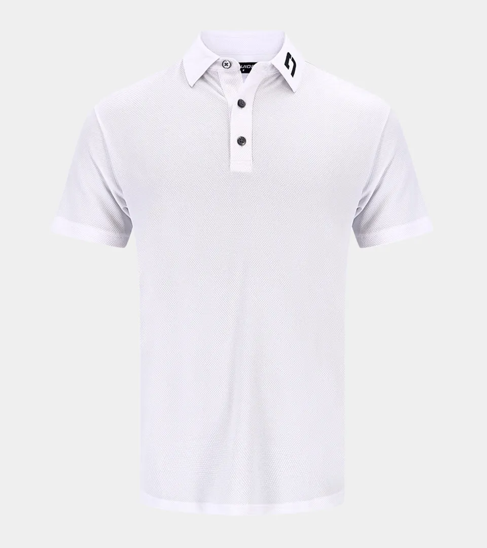 White Honeycomb Polo