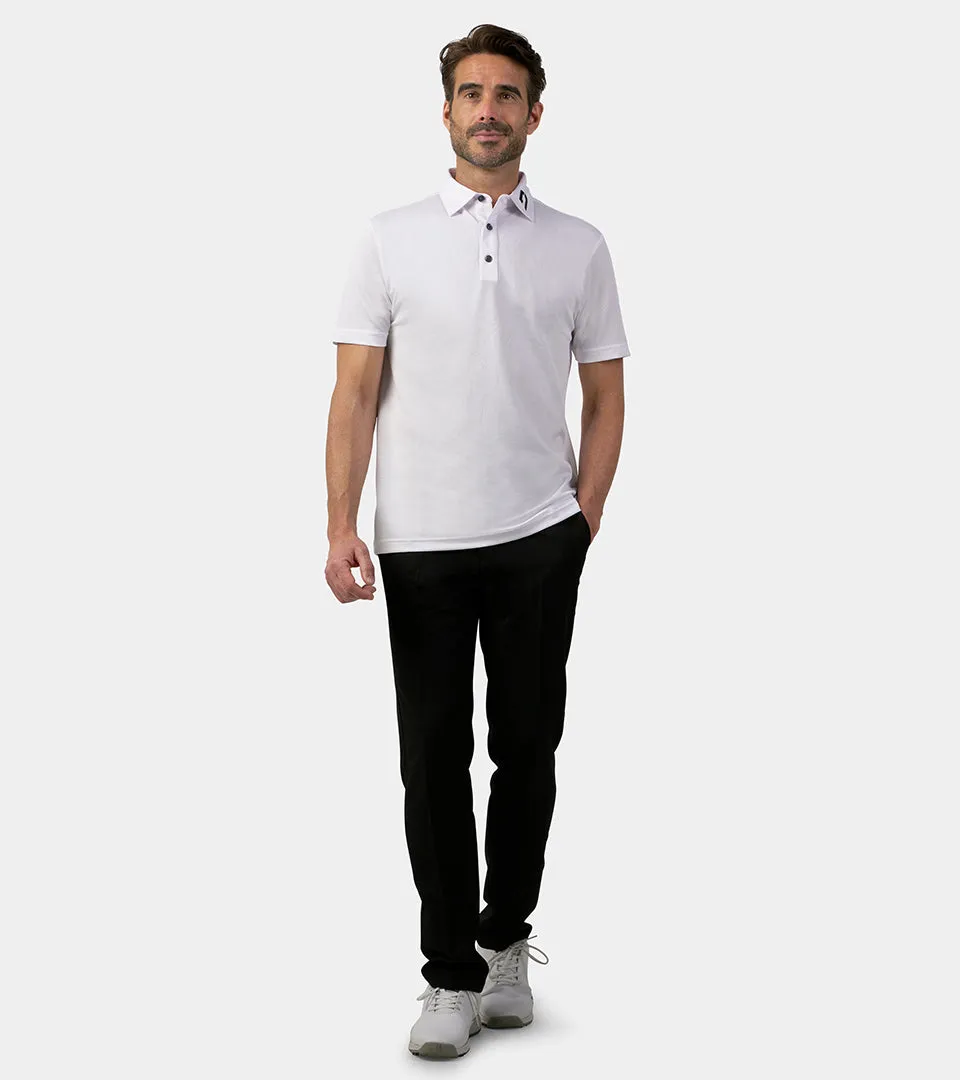 White Honeycomb Polo