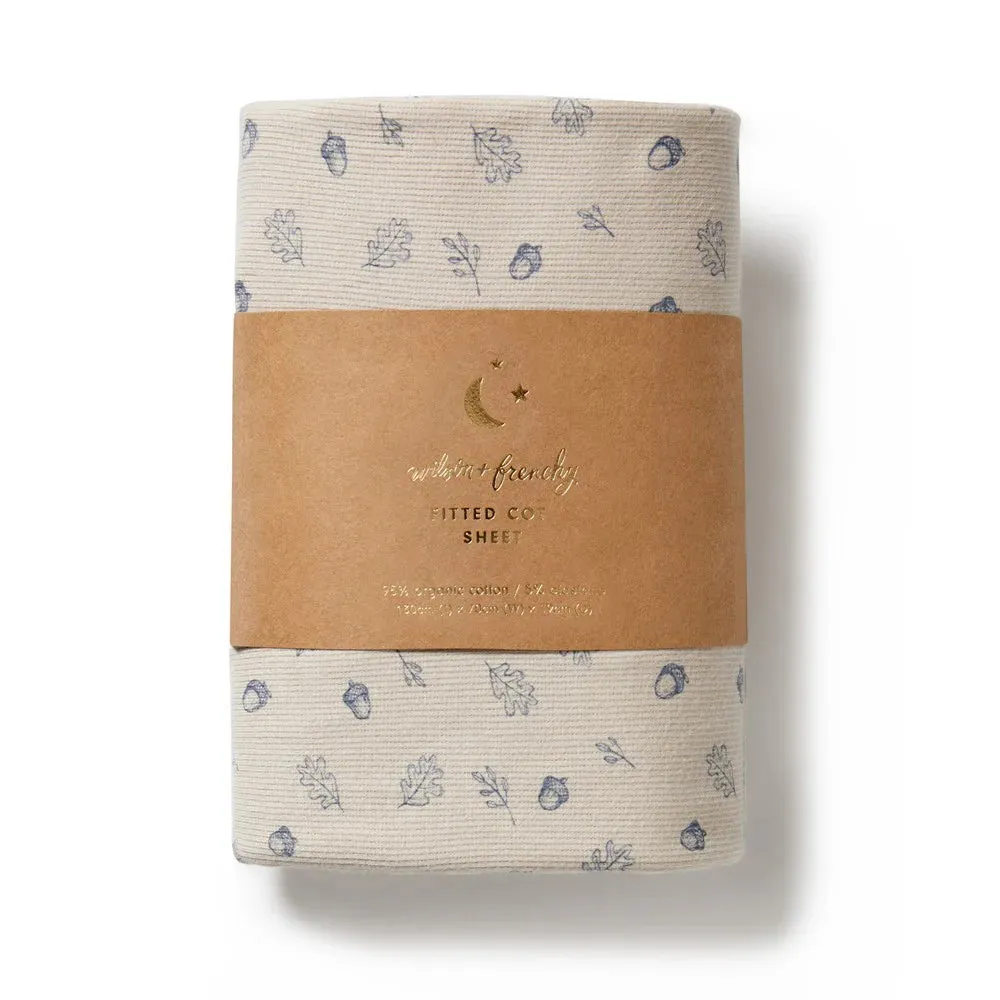 Wilson & Frenchy Organic Cotton Sheet - Falling Oak