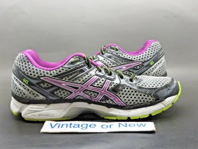 Women's asics gt 2000 2 grey orchid running shoes t3p8n sz 8.5