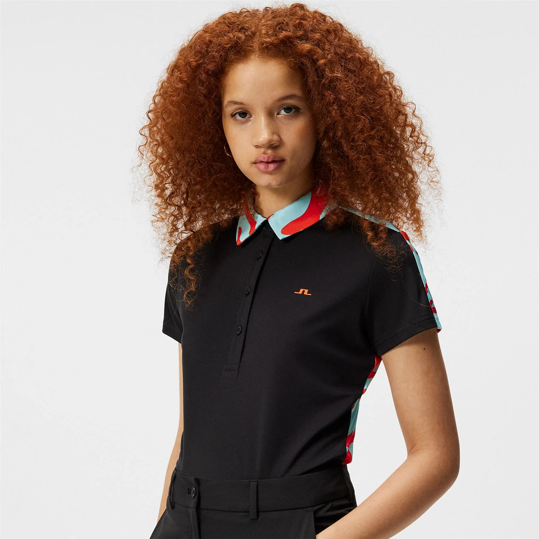 Women's Black Polo Shirt - Cara TX Jersey (SS24)