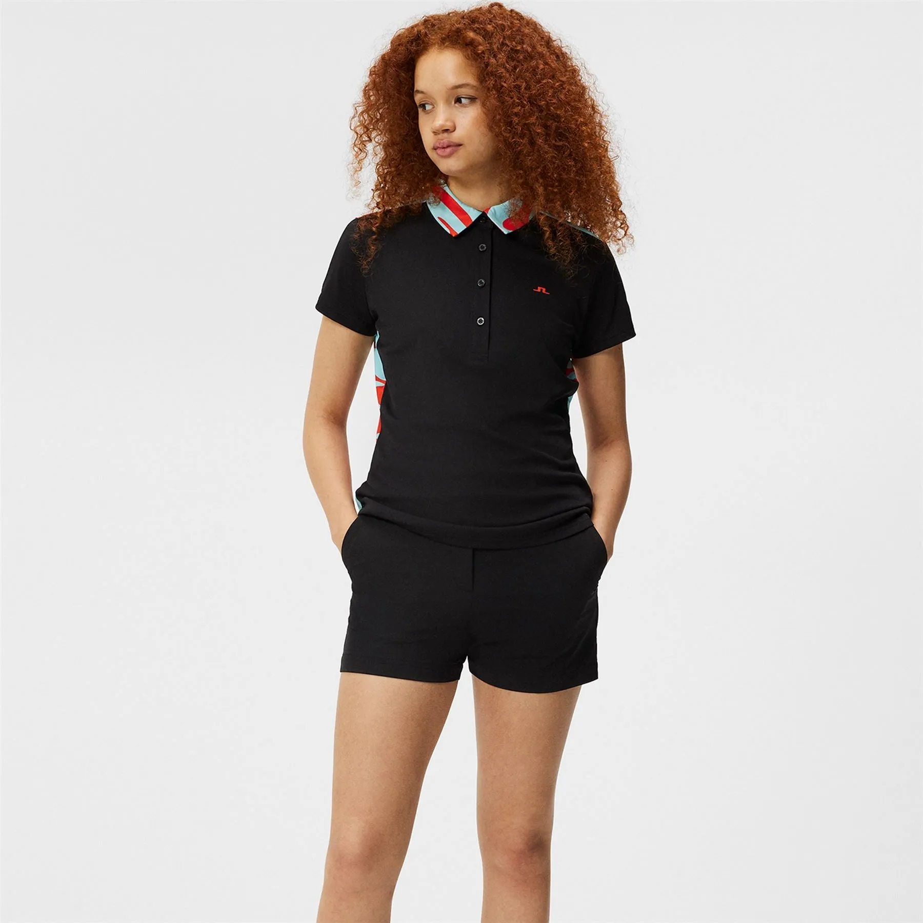 Women's Black Polo Shirt - Cara TX Jersey (SS24)