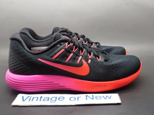 Women's nike lunargilde 8 black multicolor noble running shoes 843726-006 sz 6.5