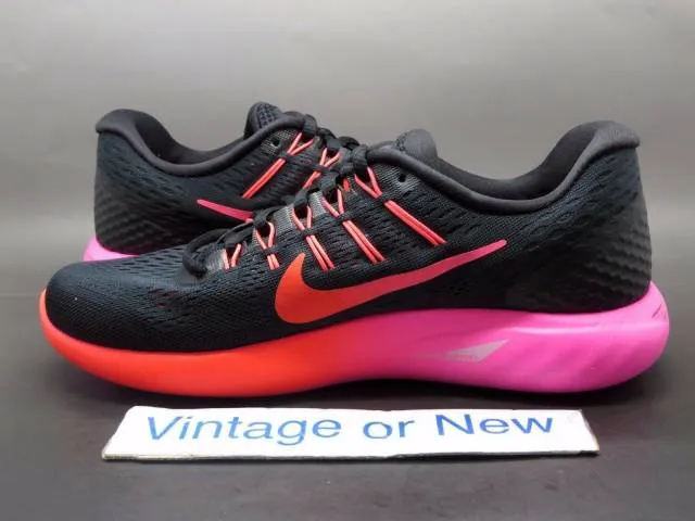 Women's nike lunargilde 8 black multicolor noble running shoes 843726-006 sz 6.5